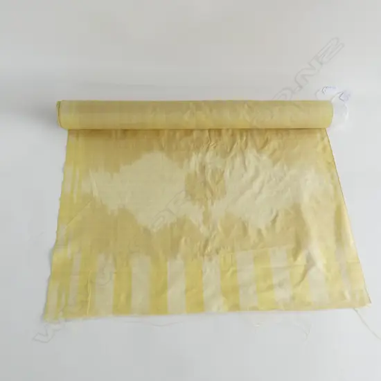 A length of pale gold silk ikat, Samarkand Uzbekistan, approximately 645 x 4000mm.